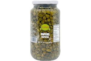 Sanniti Spanish Capers Capotes in Vinegar and Salt Brine - 33.5 oz
