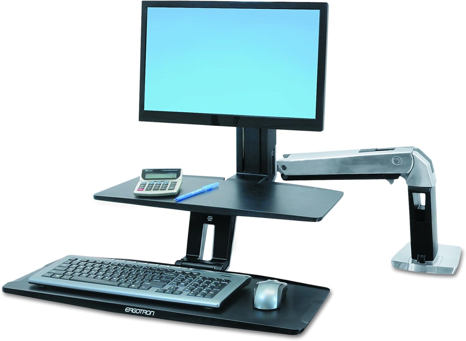 Ergotron WorkFit-A with Suspended Keyboard, Single LD (24-390-026)
