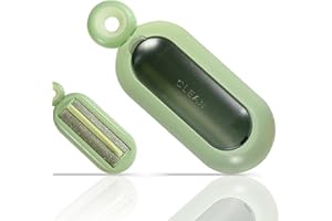 SWJDQS Lint Roller Resuable for Clothes, Magic Self- Cleaning Pet Hair Remover for Cats Dogs Fur, Portable Washable Pet Hair Removal Tool Brush for Curtain, Carpet, Bedding, Sofa, Couch, Green