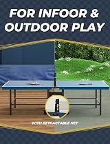 Glymnis Table Tennis Set with Retractable Net Bats Balls Storage Bag view 7