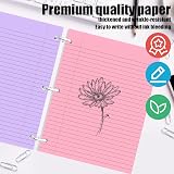 Koogel Coloured Lined Refill Paper 120 Sheets 5 Colours 20x26.5cm 3-Hole view 3