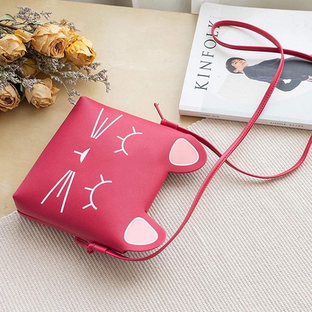 Yagot Damenmode Mädchen Umhängetasche nette Karikatur-Form Knopf Druck Schultertasche