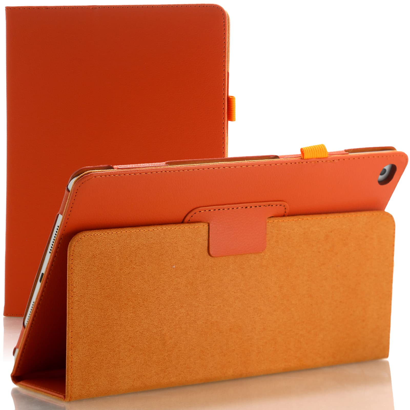 Leather Flip Stand Case for Apple iPad Air 1 (2013) Air 2 (2014) 9.7 5th Gen (2017) 6th Generation (2018) (Orange) โ image 1