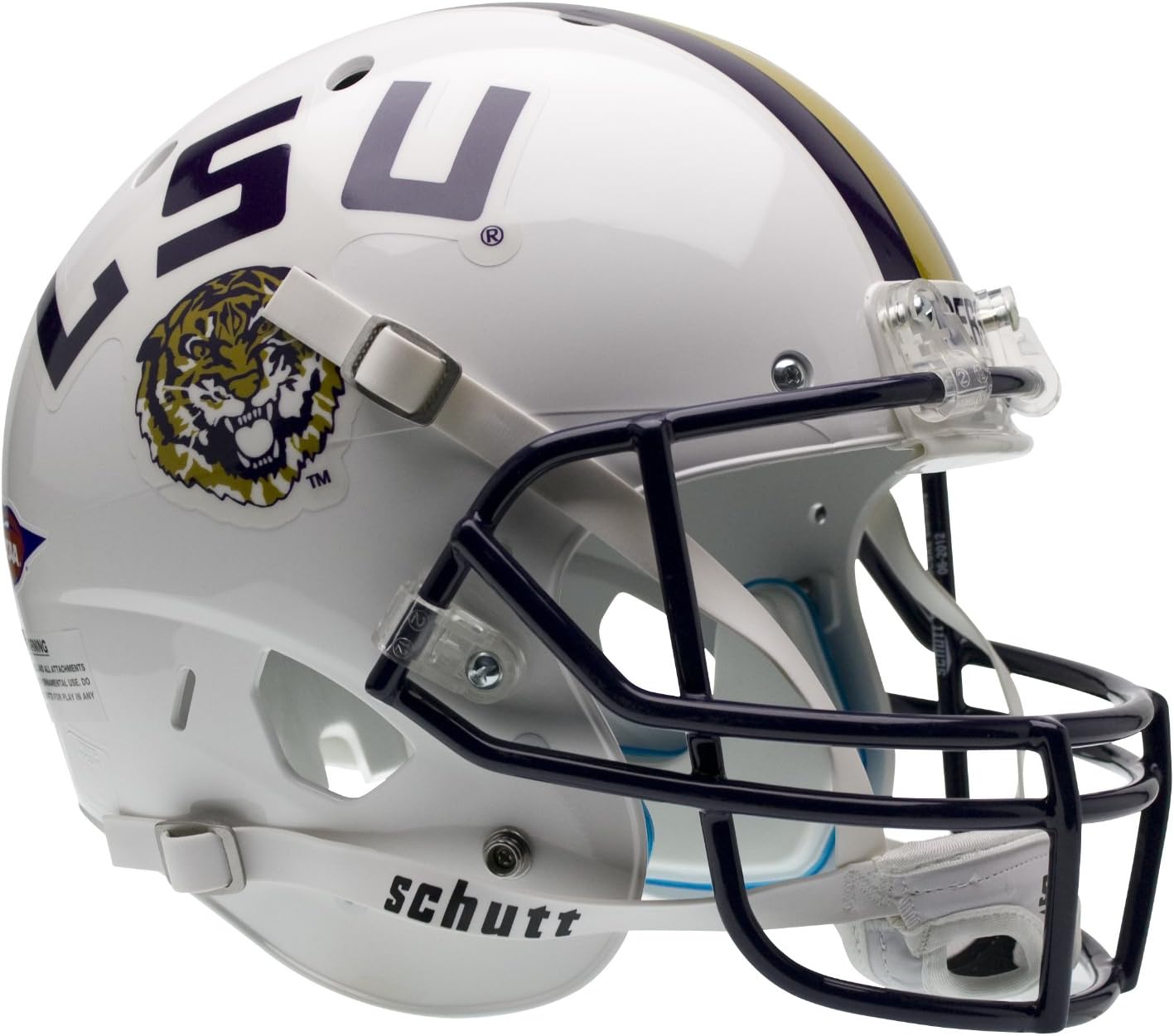 NCAA LSU Tigers Replica XP Helmet - Alternate 2 (White) : Sports Related Collectible Mini Helmets : Sports & Outdoors