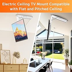 Yegosh Electric Ceiling TV Mount, Remote Adjustable