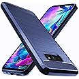 Osophter for LG G8X Thinq Case,LG V50S Thinq Case Shock-Absorption Flexible TPU Rubber Full-Body Protective Phone Cover for LG G8X Thinq/V50S Thinq(Blue)
