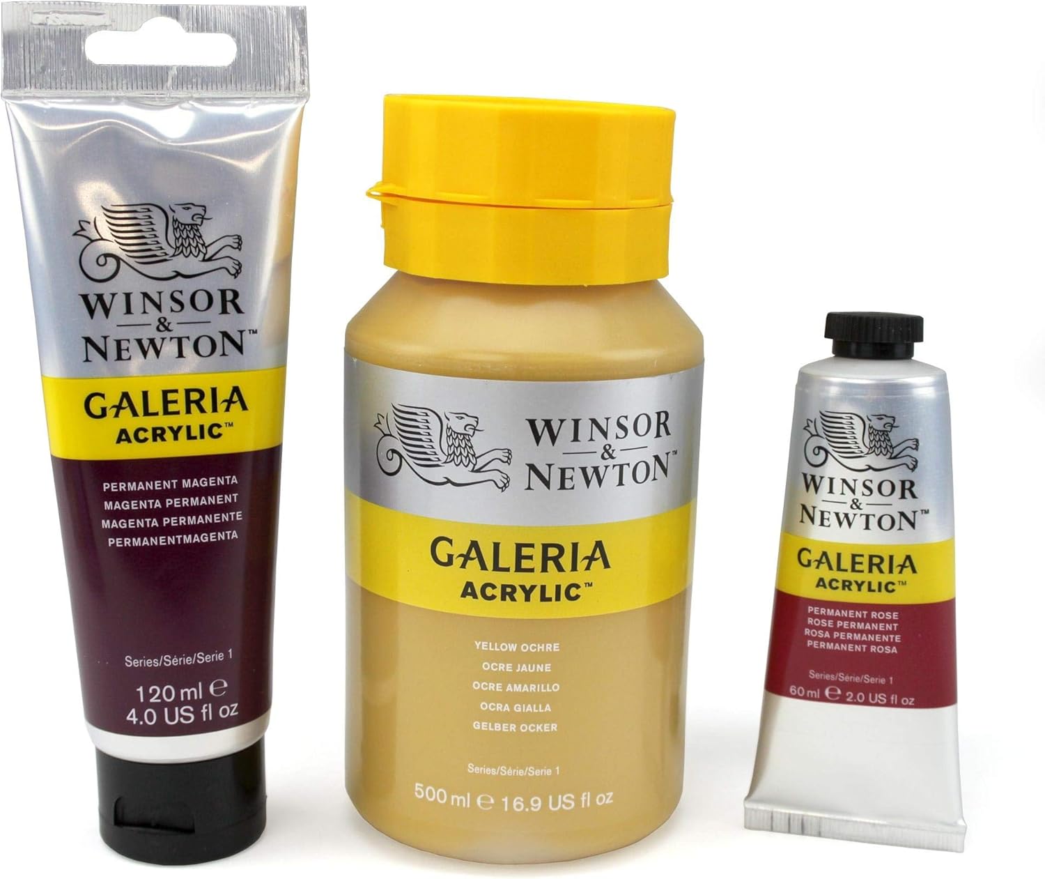 Winsor & Newton 120ml Galeria Acrylic Paint Cad Yellow Medium Row
