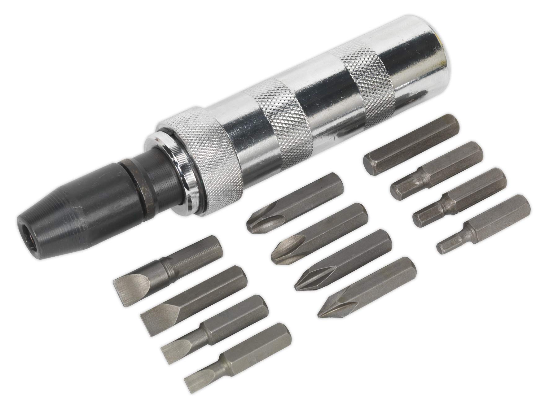 Siegen by Sealey 15pc Impact Driver Set, 1/2"Drive with Storage Case – S0844