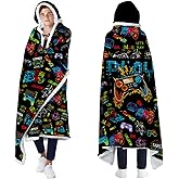 Bestshop Gaming Gifts for Gamers, Cool Wearable Blanket Hoodie for Men Teen Son Dad, Oversized Hoodie Blanket Gifts for Game Player, Gifts for Birthday Valentines Day Christmas