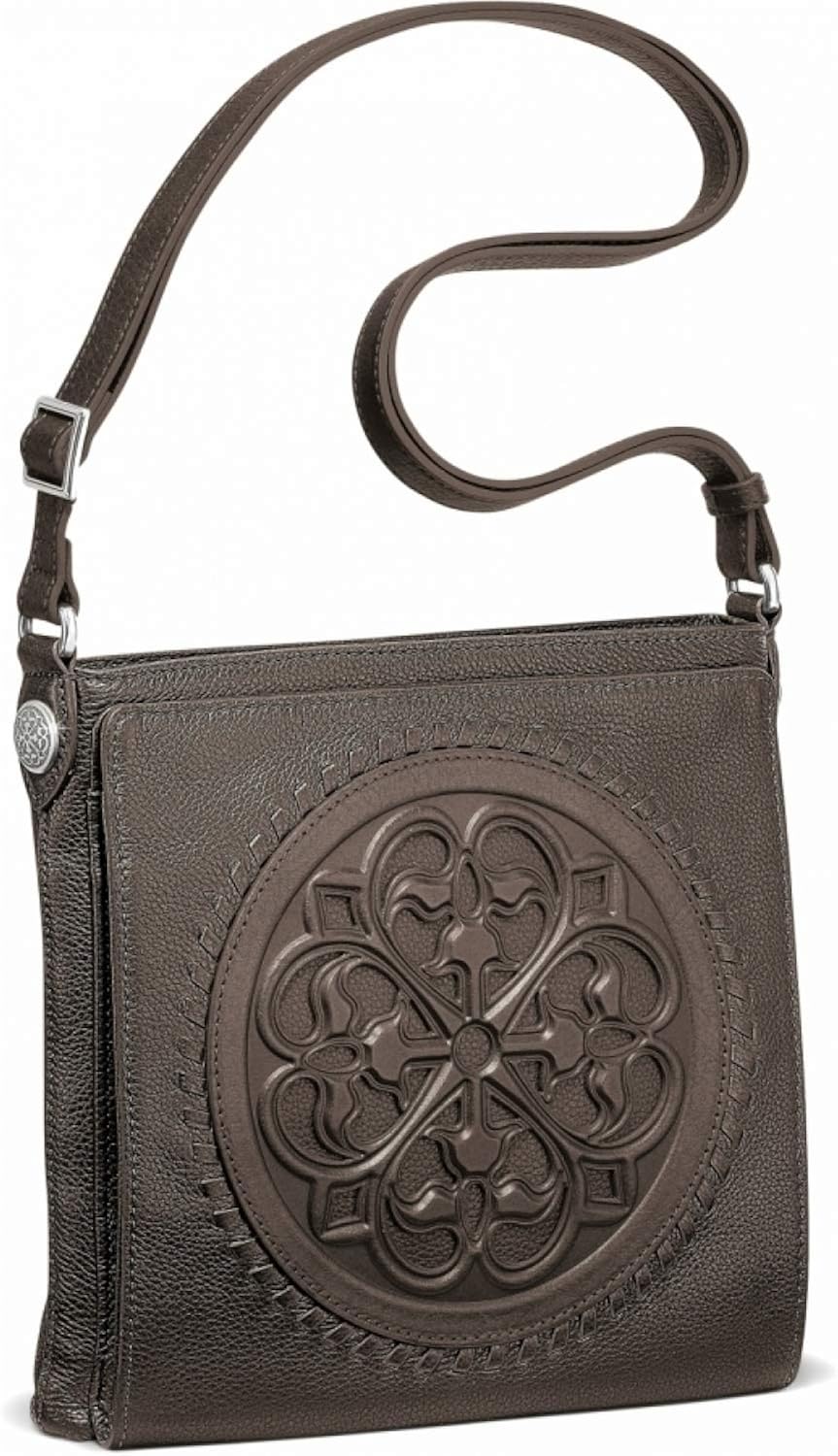 Brighton Ferrara Crossbody Organizer Pewter One Size Handbags