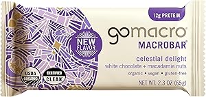 Gomacro, Organic Macrobar White Chocolate And Macadamia