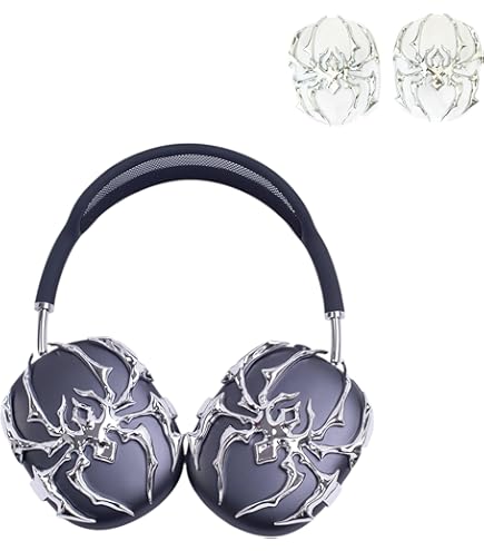 Amazon.com: MORWLAT Case Cover for AirPods Max Metal Spider, Clear