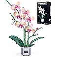 Orchid Flower Building Kit Toy for Adults and Kids, Orchid Building Set for Home Decor Botanical Collection, Idea Mother's Day for Women Her Suit for Age 8 9 10 11 12 +Year Old