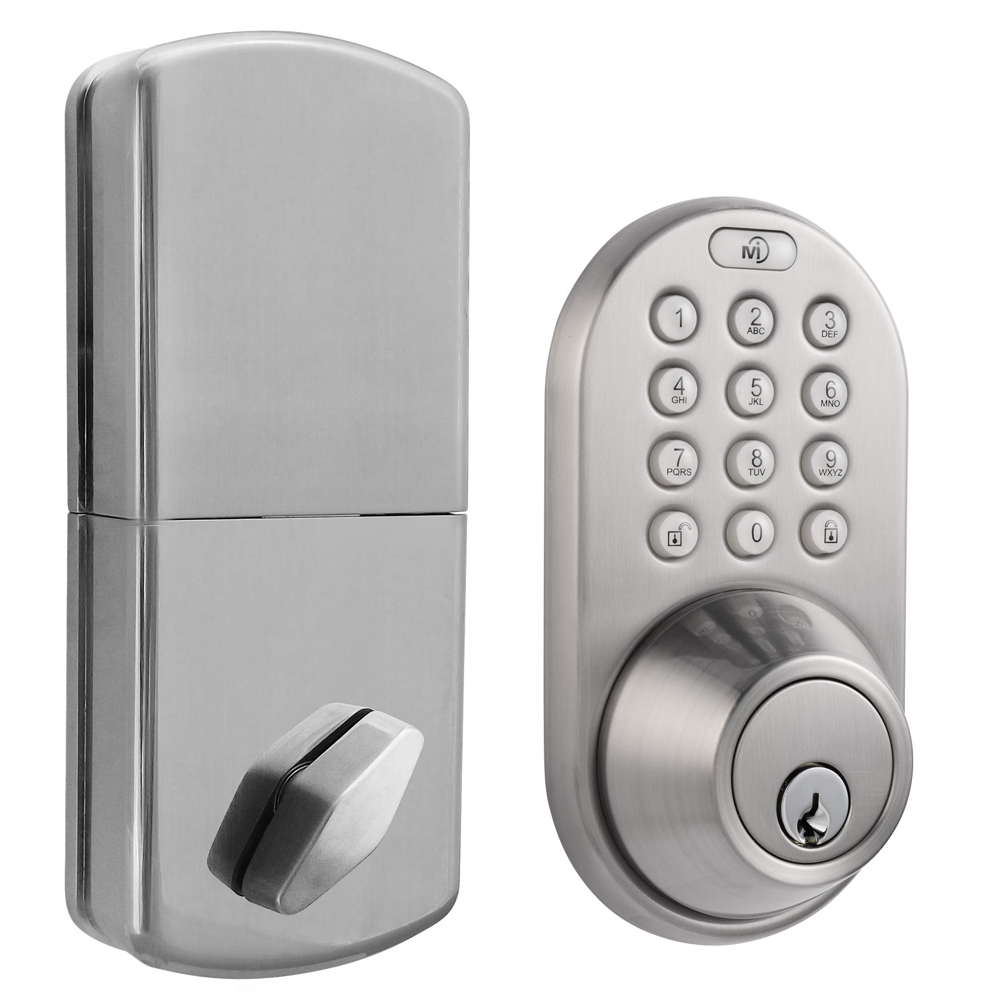 MiLocks DF-01SN DF, Smart deadbolt, Door Lock, Satin Nickel