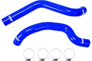 Mishimoto MMHOSE-WR6-07BL Silicone Radiator Hose Kit Fits Jeep Wrangler 6Cyl 2007-2017 Blue