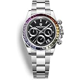 Pagani Design PD1644 Men&rsquo;s Quartz Chronograph Watch VK63 Movement, | Sapphire Crystal, Rainbow Bezel, Stainless Steel, 100M Water Resistant Sports Wristwatch