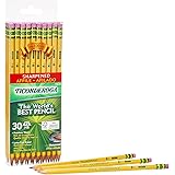Ticonderoga Wood-Cased Pencils, Pre-Sharpened, 2 HB Soft, Yellow, 30 Count