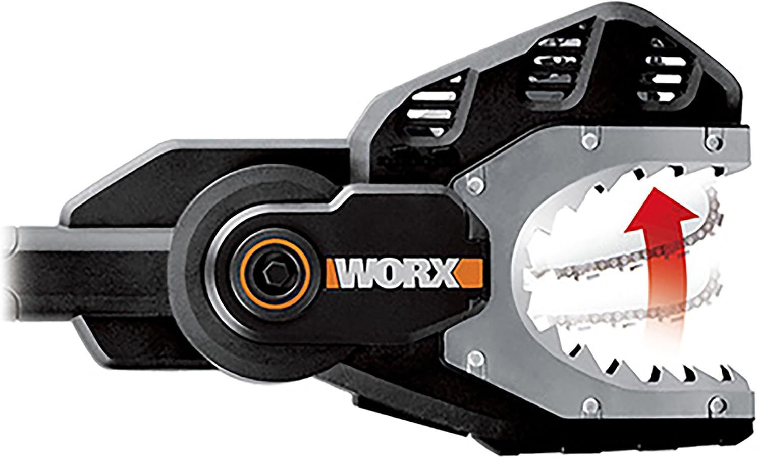 WORX Jawsaw WG329E.9 Chainsaw 20 V, for Safe Sawing of Branches, On The Ground or High, Pruning Saw with Enclosed Chain - Image 4