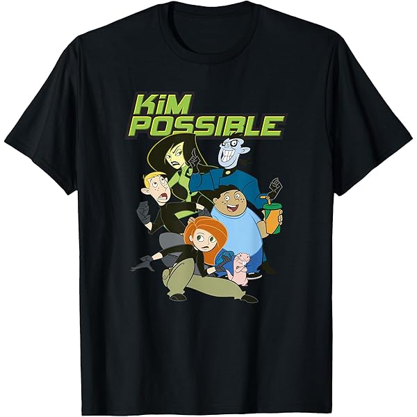 記念グッズ kimkim Amazon.com: Disney Kim Possible Character Group Poster T-Shirt