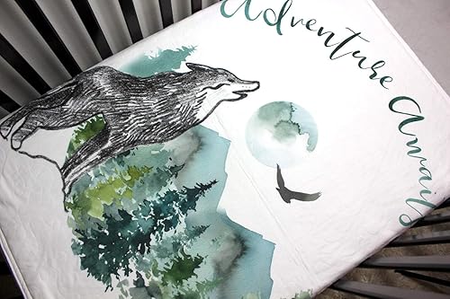 wolf nursery bedding