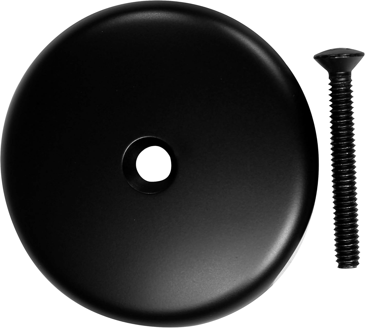 Westbrass Pull & Drain Sch. 40 PVC Bath Waste with One-Hole Top Elbow, Matte Black, D49721-62 - - 