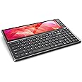 BQAA RGB Keyboard, Built-in 12.6 inches Touchscreen Monitor, Ultra-Slim Aluminum Compact 98 Keys Computer Split Screen Keyboard 1920×515P HD IPS 2 USB/Type-C for Windows/Mac/Android