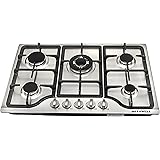 [Ship from CA,US ] METAWELL New 30" Stainless Steel 5 Burner Built-in Stoves Natural Gas Hob Cooktops Cooker