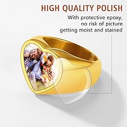 FindChic Customized Signet Photo Rings