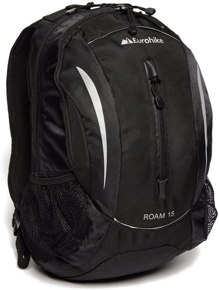 EUROHIKE Roam 15L Daysack, Black, One Size Sports & Outdoors