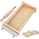 Anicuta Chitarra Pasta Cutter With Pasta Roller Double-Sided Cutter 0.24in | Traditional Italian Pasta Maker, Homemade Pasta Tools Stainless Steel Cutting Wire Durable And Deform-Resistant