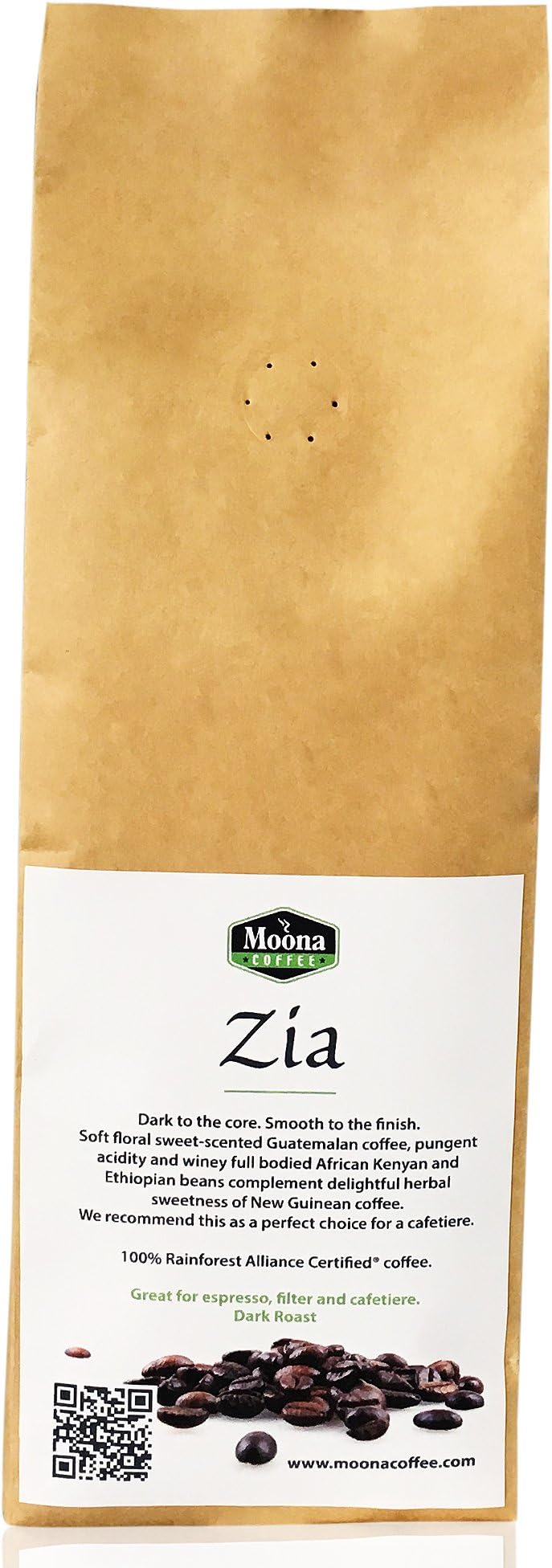 Artisan Hand-Roasted Coffee 200g. ZIA - Dark Roast Blend- Devilishly Dark, Heavenly Smooth. (Beans)