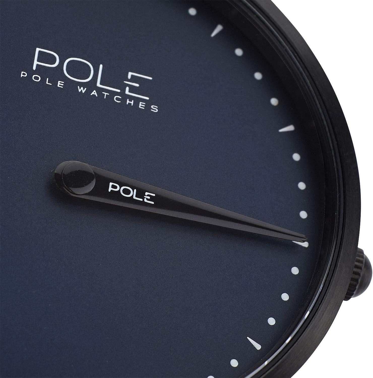 POLE Watches Men's Quartz Analog Wrist Watch Blue and Leather Strap Black Model Classic Indigo C-1002AZ-NE07 - Image 4