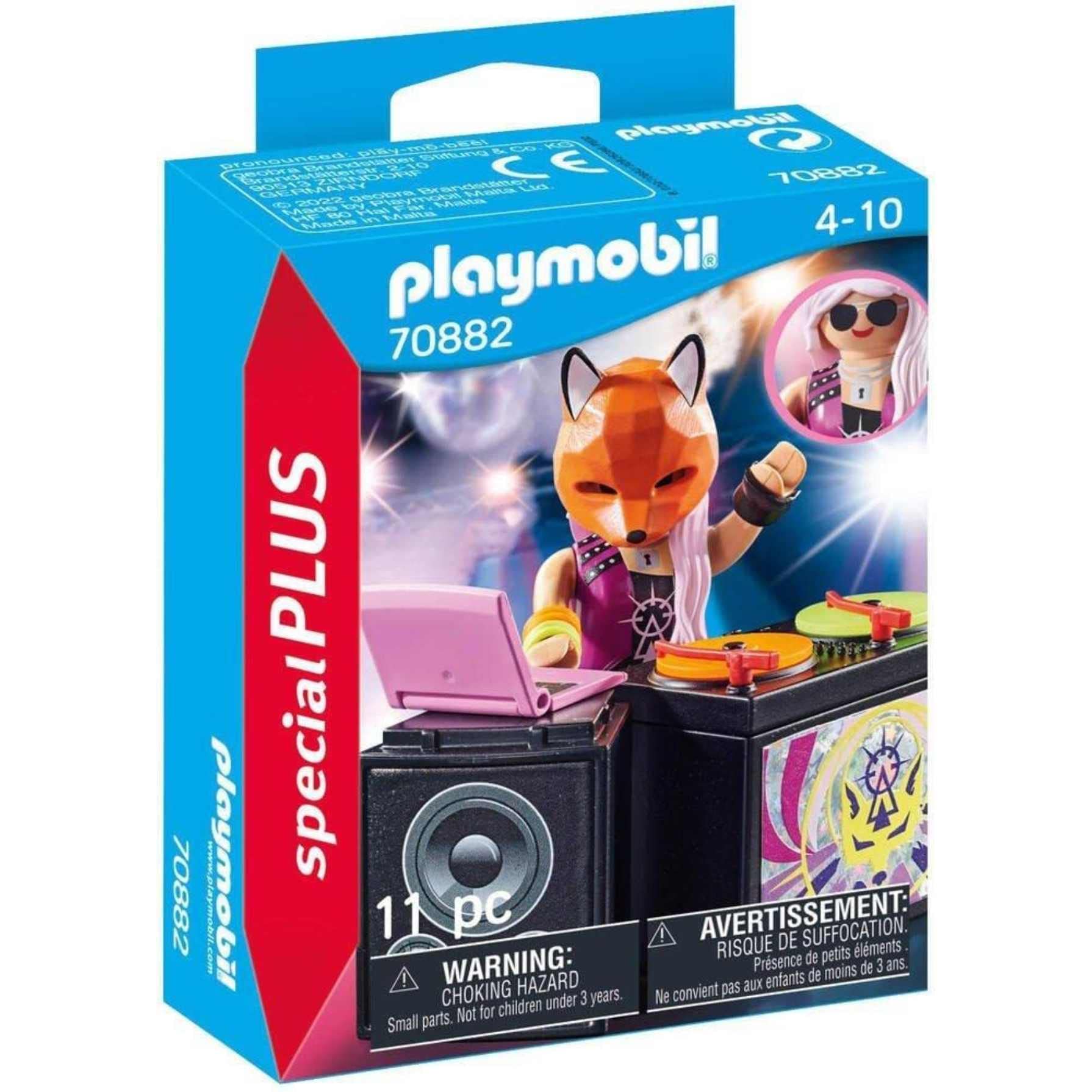 Playmobil 70882 Special Plus DJ with Turntables, Fun Imaginative Role-Play, PlaySets Suitable for Children Ages 4+