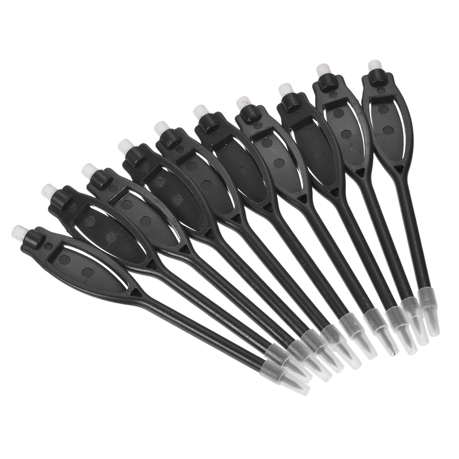 M METERXITY 30 Pack Golf Scoring Pencils with Eraser - Golf Marker Pens Oval Handle with Clip, Apply to Golf Events (Black)