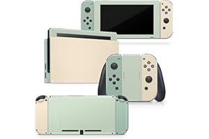 Tacky Design Retro Pastel Classic Skin Compatible with Nintendo Switch Skin Wrap Cover, Colorwave Color Blocking Skin for Switch Stickers, Premium Vinyl 3M Full Wrap Decal (Nintendo Switch (2017))