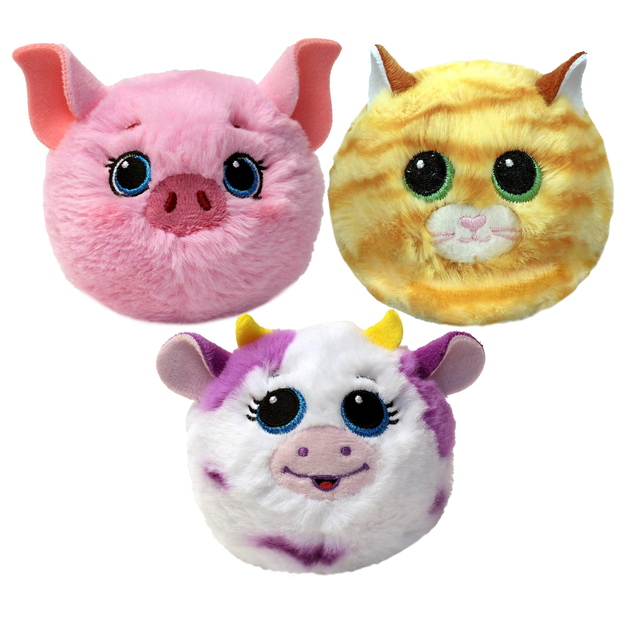 TY Beanie Bouncers 3-Pack – Daisy the Cow, Purry the Cat & Posey the Pig – Soft Plush Toys 6 cm – Bouncy Plushies for Kids – Collectible Stuffed Toy Animals – Fun Gift Set — image 1