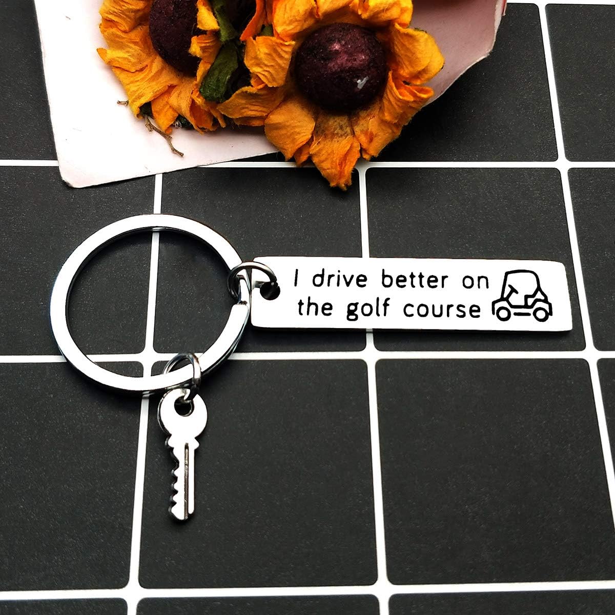 Golf Keychain Golf Lover Gift Golf Cart Keyring Christmas Valentine Birthday Gift for Golfer Funny Golf Gift for Men Golfer Keyring Golfer Gift for Dad Grandpa Husband Boyfriend Golf Player Fans Gifts - Image 4