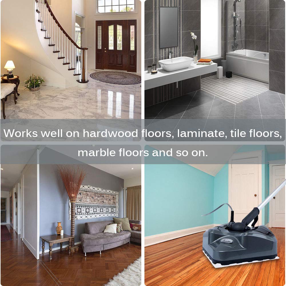 KEEPOW Steam Mop Pads Compatible with OApier S8, for Light N Easy S7338 S7339 Steam Mop, Reusable Replacement Pads for Floor Steamers, 5 Pack