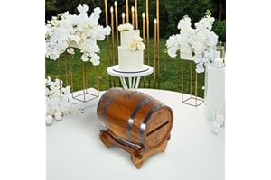 Card Box Whiskey Barrel Shape Wedding Card Box Holder Wishing Well Box Money Envelope Case for Bridal Shower Party Decor