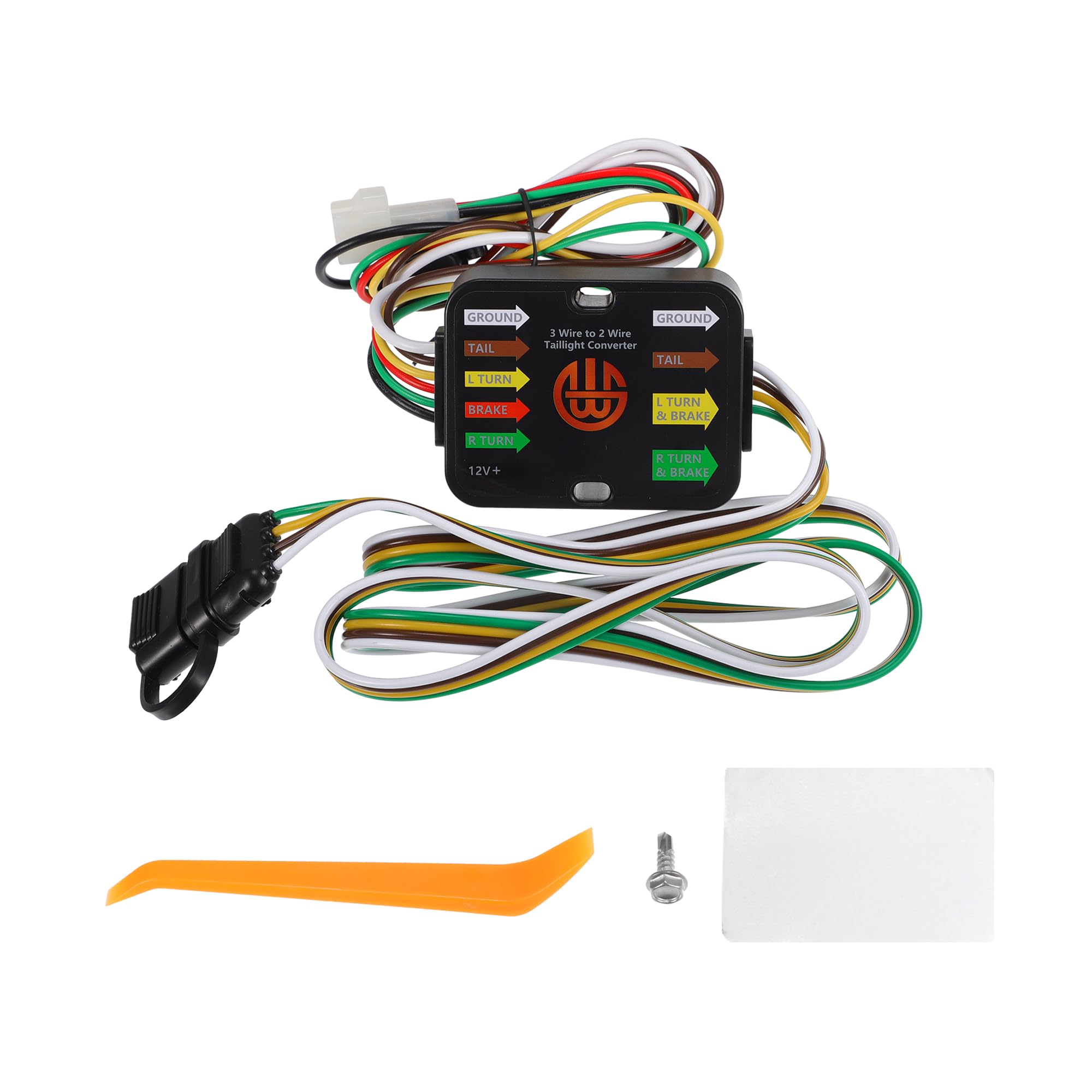 Photo 1 of INFINAUTO Vehicle 4-Pin Trailer Wiring Harness Kit, for Subaru Forester Legacy Outback Tribeca B9 Impreza WRX Wagon Black, 1 Set