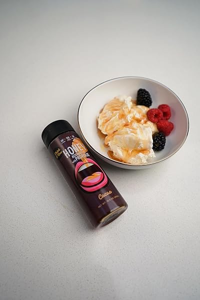 CHICK & ROO ZERO SUGAR HONEY SUBSTITUTE – CLASSIC FLAVOR: NATURALLY ENRICHED WITH HONEY & PROPOLIS, SUGAR FREE, PREBIOTIC FIBER, LOW CARB, NON-GMO, GLUTEN-FREE, (1 BOTTLE, 10.5 FL OZ) (CACAO)