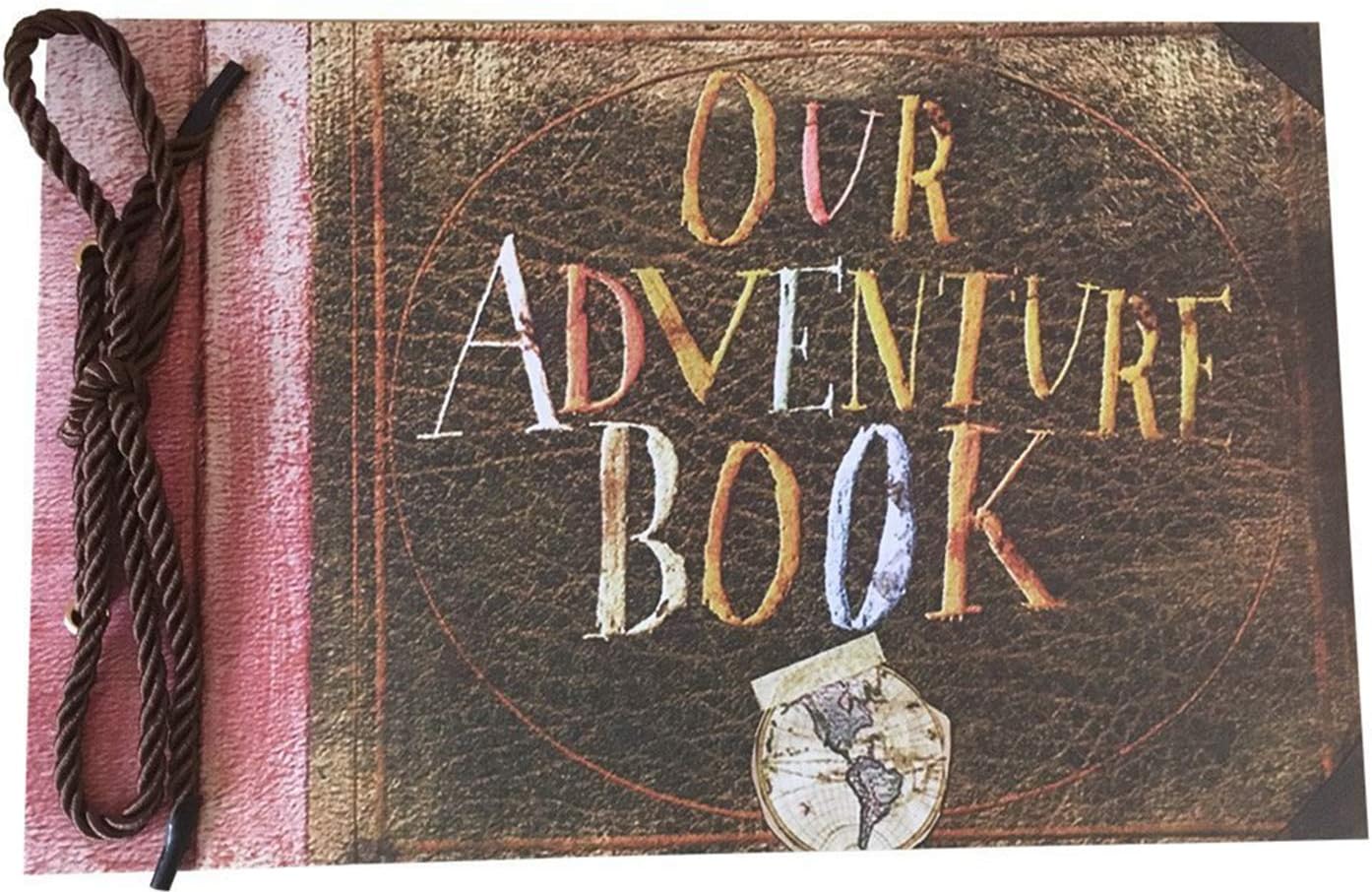 A+Selected 80 Pages Retro Our Adventure Book Scrapbook Photo Album from