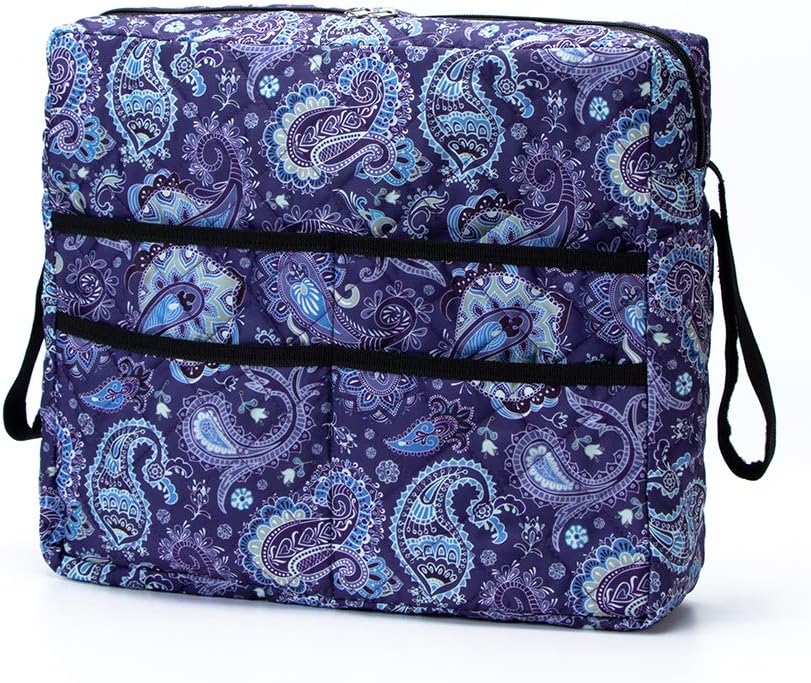 Walker Bag, Walker Accessories Basket, Large Capacity Tote Caddy Pouch Compatible with Walker,Wheelchair and Rollator,Folding Organizer Pouch for Elderly,SeniorsAnd Disabled (Purple Flower Print): Health & Personal Care