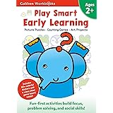 Play Smart Early Learning Age 2+: Preschool Activity Workbook with Stickers for Toddlers Ages 2, 3, 4: Learn Essential First 
