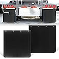 ZIQUN 24"x24" Semi Truck Mud Flaps, Black Polymer Heavy Duty Mud Flaps for Semi Truck Trailer (2 PCS)