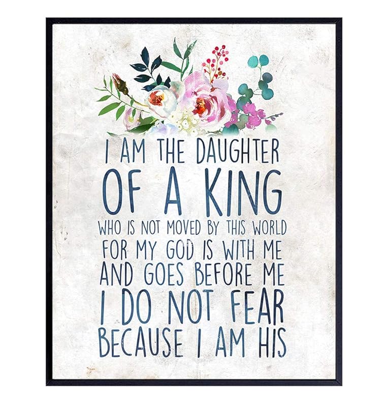 Religious Wall Decor 8x10 Inspirational Quote Bible