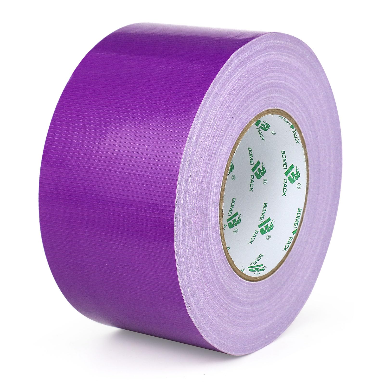 BOMEI PACK Purple Wide Duct Tape Reinforced 75mm x 50m Waterproof Heavy Duty Cloth Gaffer Tape purple for Ducts Fixing Repairing,craft DIY,book repair,carpet seaming,Moving Box Sealing,Bundling