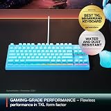 SteelSeries Apex 3 TKL Gaming Keyboard Silent 8-Zone RGB IP32 Aqua view 2