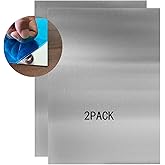Daremove 430 Stainless Steel Metal Plates, 12" x 6" Inch, Suitable for Magnetic Installation Plate Walls, Suitable for Metal Plates in processes, Kitchens, and Offices (2, 0.5mm Thick)