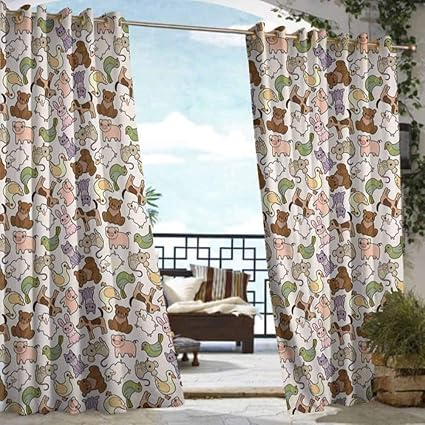 Amazon Com Diliteck Grommet Extra Long Curtains Kids Children
